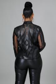 Cut Em' Off Jacket (Black) - Palazzo Couture Online