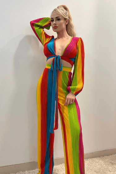 Dance Under The Sun Pant Set - Palazzo Couture Online