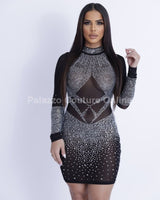Diva Sensation Mini Dress (Black) - Palazzo Couture Online