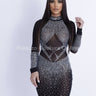 Diva Sensation Mini Dress (Black) - Palazzo Couture Online