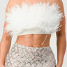 Don't Mess With My Fur Crop Tube Top - Palazzo Couture Online