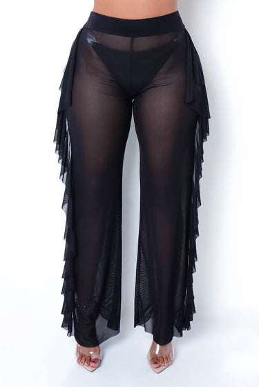 Eternal Flame Pants (Black) - Palazzo Couture Online