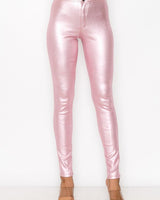 Expensive Views Metallic Rose Pants - Palazzo Couture Online