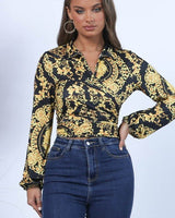 Fashion Print Crop Top - Palazzo Couture Online