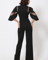 First Date Jumpsuit (black) - Palazzo Couture Online