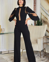 First Date Jumpsuit (black) - Palazzo Couture Online
