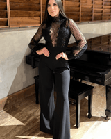 First Impression Black Jumpsuit - Palazzo Couture Online