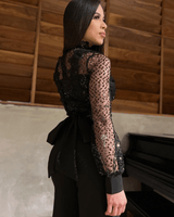 First Impression Black Jumpsuit - Palazzo Couture Online