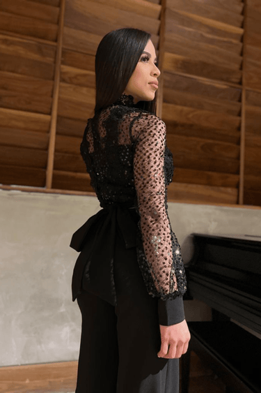 First Impression Black Jumpsuit - Palazzo Couture Online