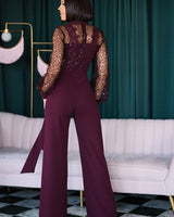 First Impression Blue Jumpsuit - Palazzo Couture Online