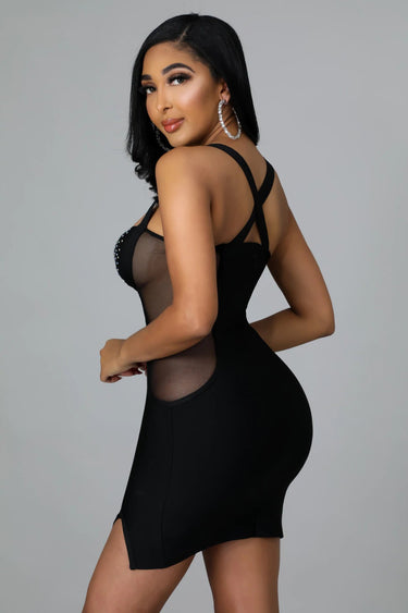 Gessica Mini Dress ( Black) - Palazzo Couture Online