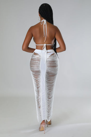 Haven Days Skirt Set White - Palazzo Couture Online