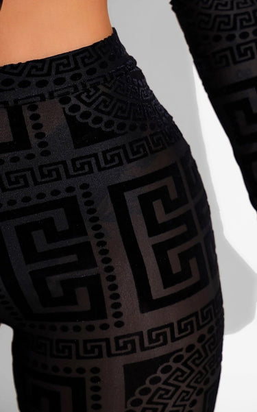 IG Baddie Legging Set Black - Palazzo Couture Online