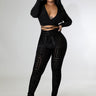 IG Baddie Legging Set Black - Palazzo Couture Online