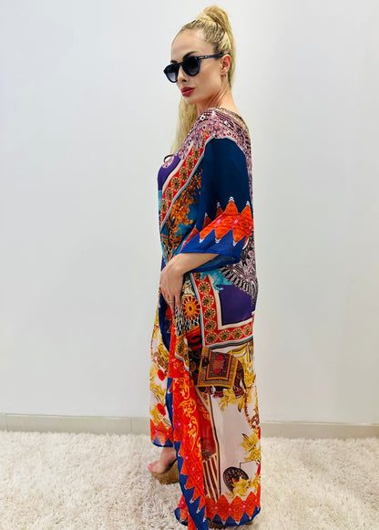 Italian kimono Maxi Dress