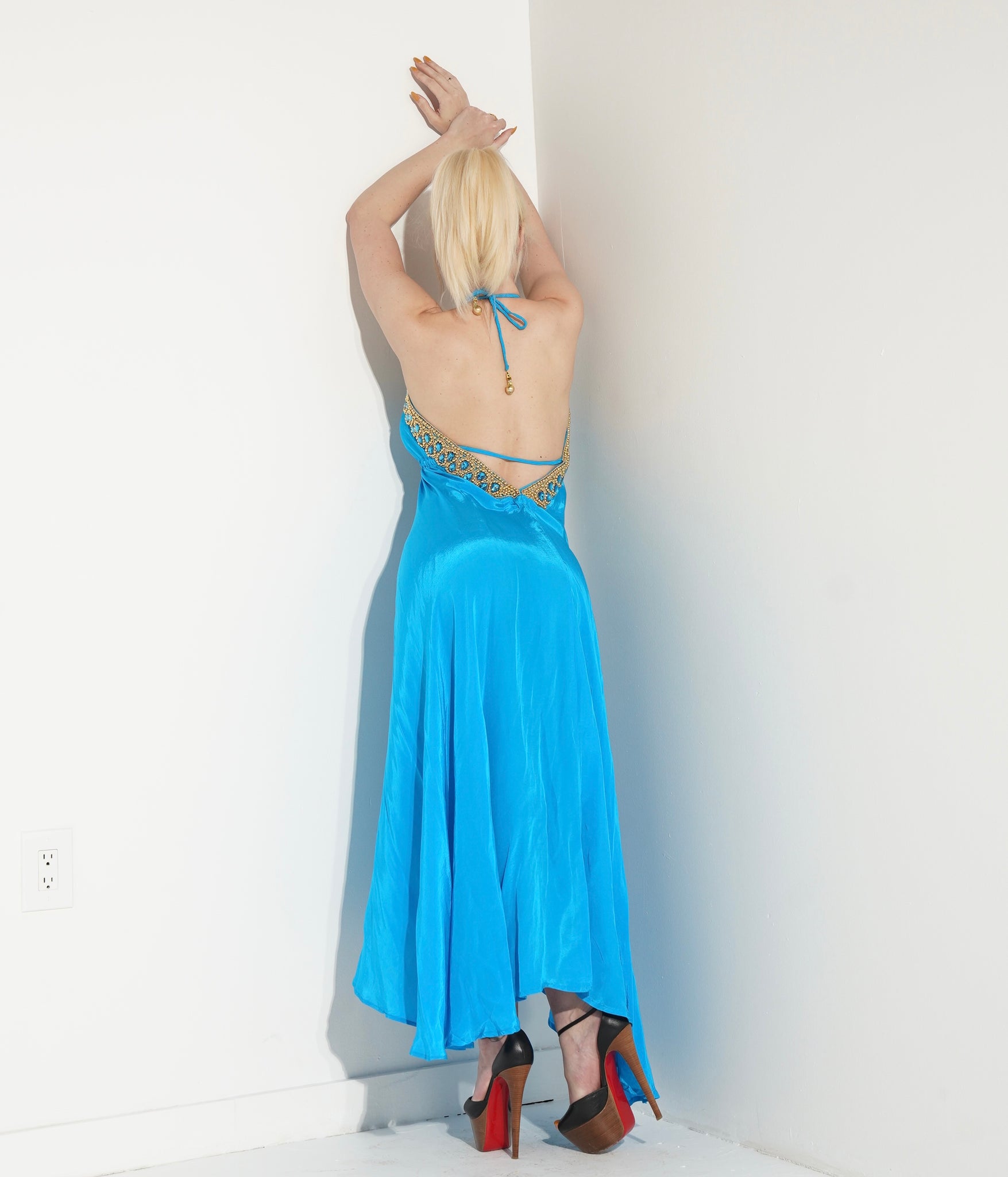 Private Oasis Maxi Dress (Turquoise)