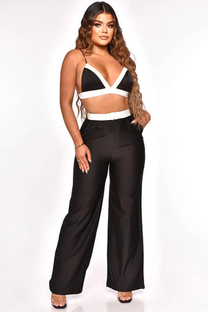 Passion and Love Black Pant Set