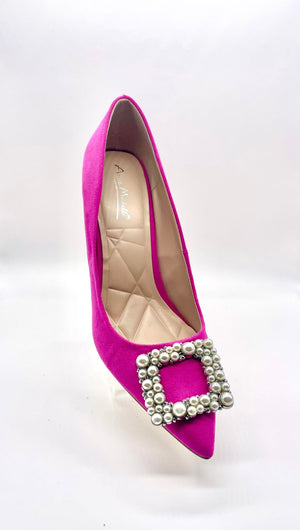 Colorful and Classy Stiletto Heels (Hot Pink)