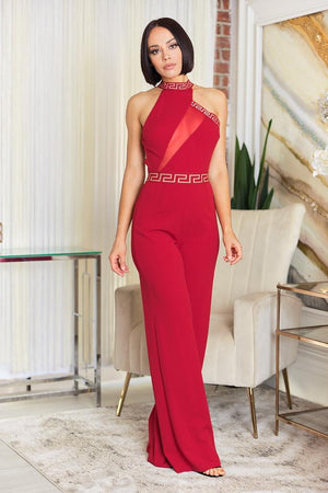 Chic Attention Jumpsuit (Red)