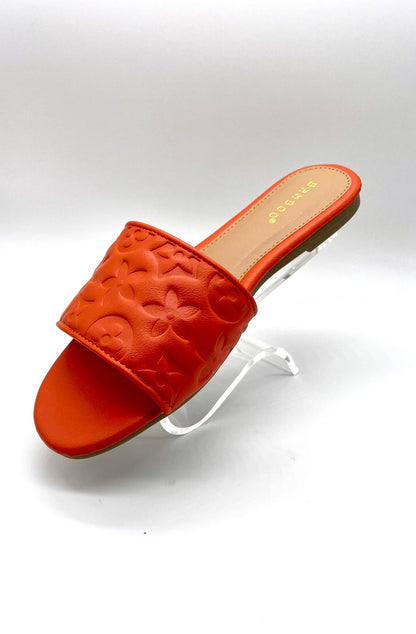 Comfy and Chic Sandals (Orange)