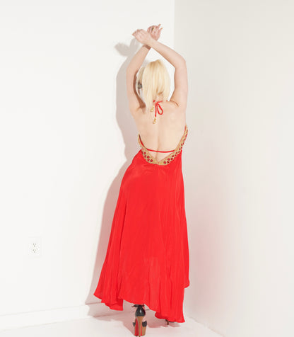 Private Oasis Maxi Dress ( Red)