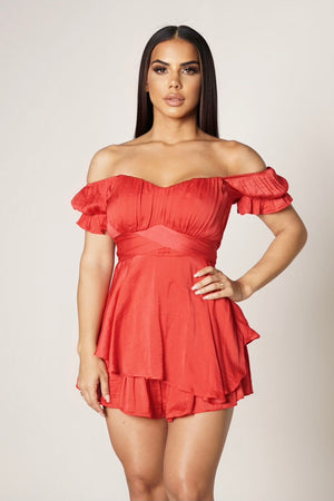 So Exclusive Red Romper