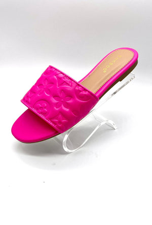 Comfy and Chic Sandals (Hot Pink)