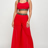 Kalira Palazzo Pants Set Red - Palazzo Couture Online
