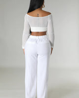 Khloie Top White - Palazzo Couture Online