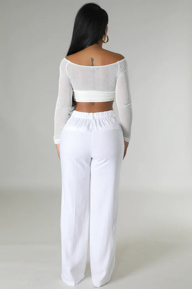 Khloie Top White - Palazzo Couture Online