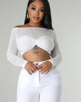 Khloie Top White - Palazzo Couture Online