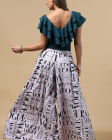 Lilac Vogue Wide Leg Palazzo Pants - Palazzo Couture Online