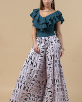 Lilac Vogue Wide Leg Palazzo Pants - Palazzo Couture Online