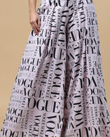 Lilac Vogue Wide Leg Palazzo Pants - Palazzo Couture Online