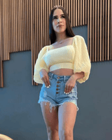 Lovely Free Denim Shorts - Palazzo Couture Online