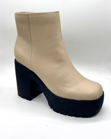 Mia platform bootie (Nude) - Palazzo Couture Online