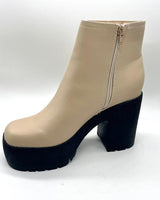 Mia platform bootie (Nude) - Palazzo Couture Online