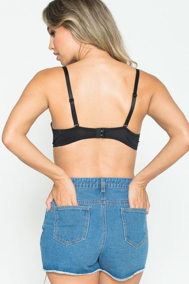 Miss Me Yet Bra Top (Black) - Palazzo Couture Online