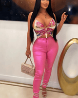 Molly Iridescent Jeans - Palazzo Couture Online