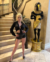 Monaco Silk Blouse (Black) - Palazzo Couture Online