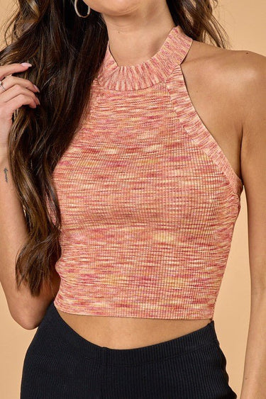 Multi Color Halter Crop Top - Palazzo Couture Online