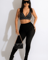 One Of The Boys Crop Top Black - Palazzo Couture Online