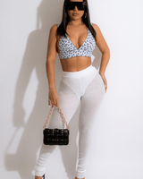 One Of The Boys Crop Top White - Palazzo Couture Online