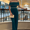 Passion Green Jumpsuit - Palazzo Couture Online