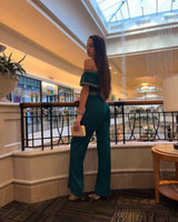Passion Green Jumpsuit - Palazzo Couture Online