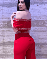 Passion Red Jumpsuit - Palazzo Couture Online
