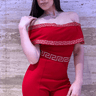 Passion Red Jumpsuit - Palazzo Couture Online