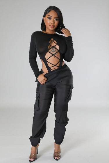 Poolside Days Pants Black - Palazzo Couture Online