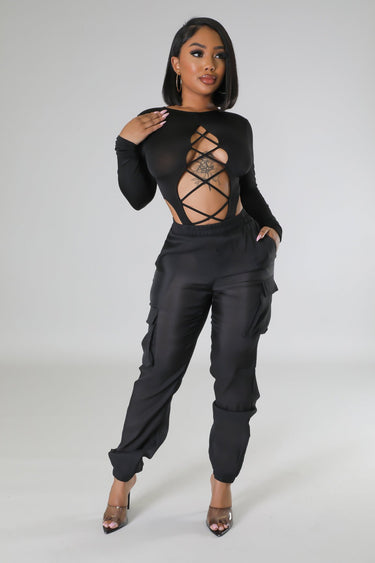 Poolside Days Pants Black - Palazzo Couture Online