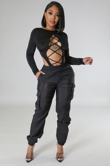 Poolside Days Pants Black - Palazzo Couture Online